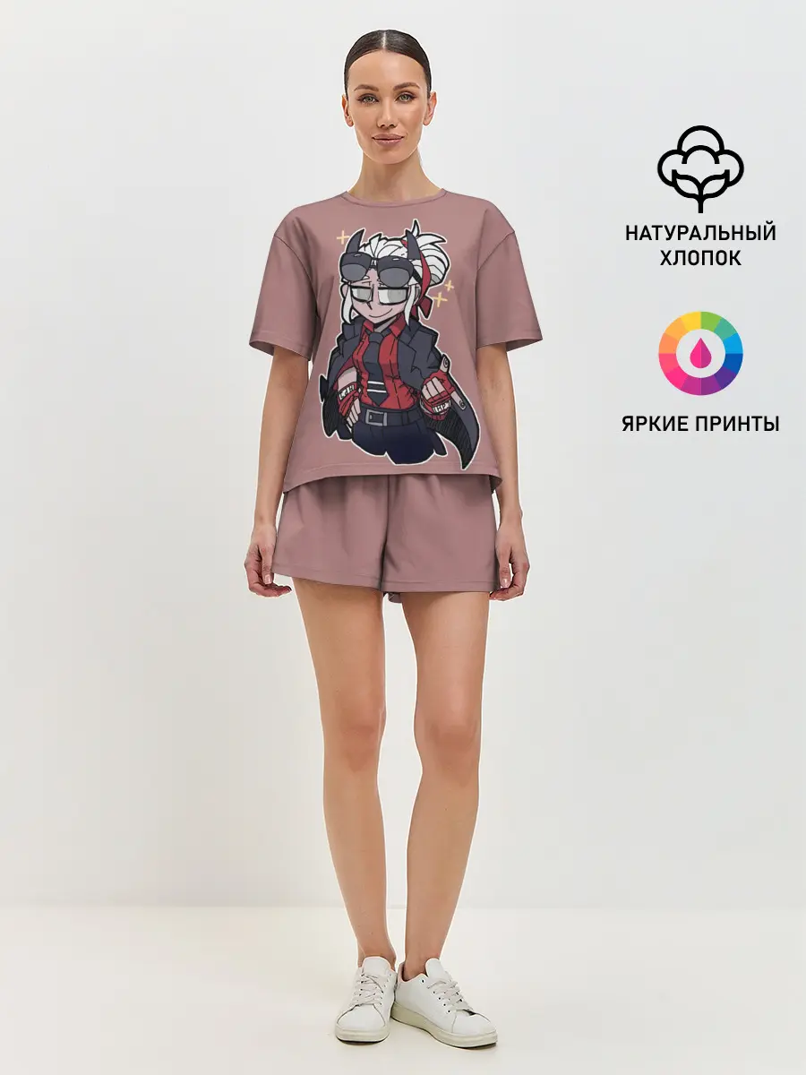Женская пижама с шортами / Helltaker.