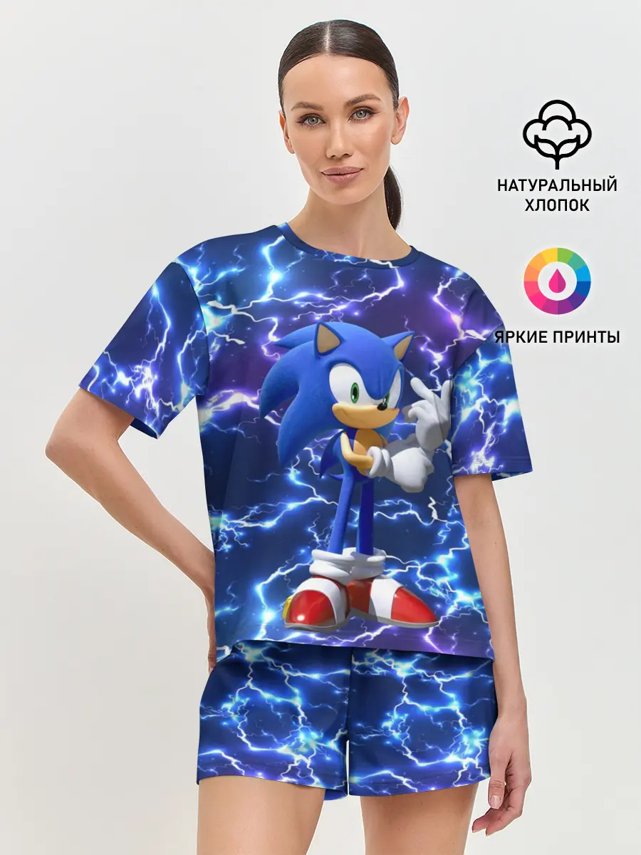 Женская пижама с шортами / Sonic | Соник