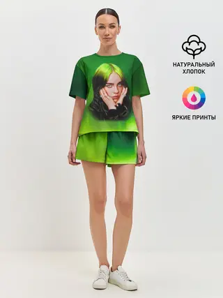 Женская пижама с шортами / Billie Eilish | Билли Айлиш