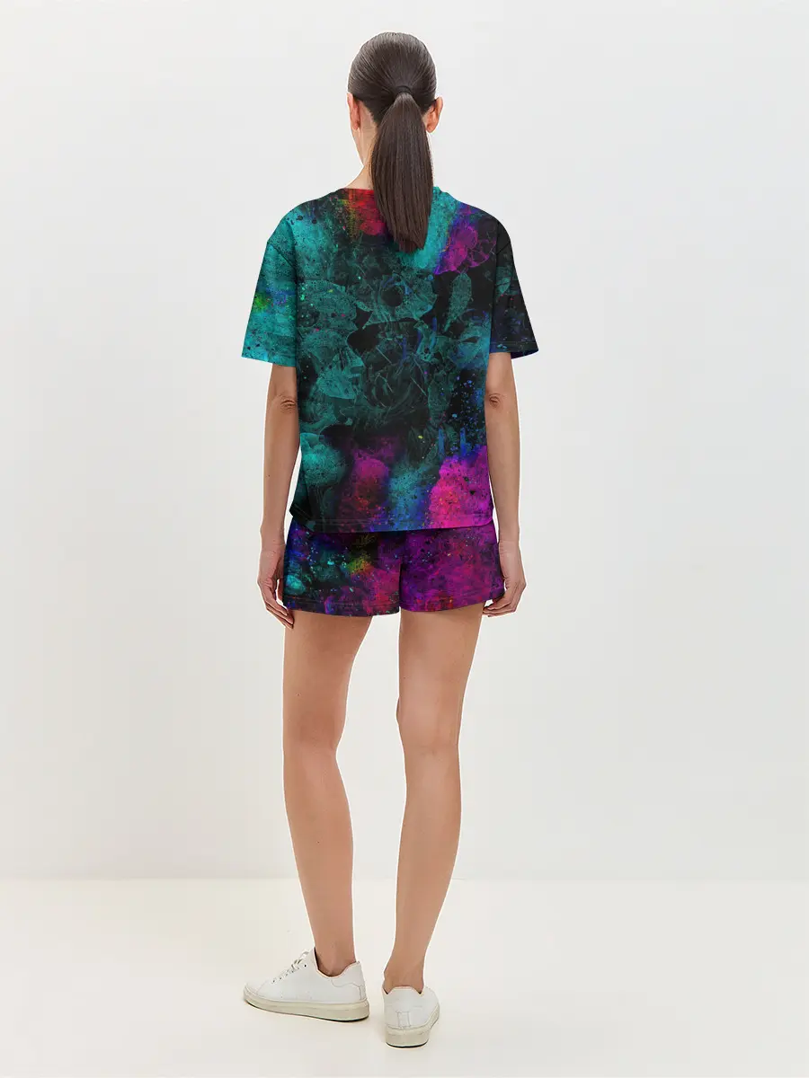 Женская пижама с шортами / Сказочный Котик