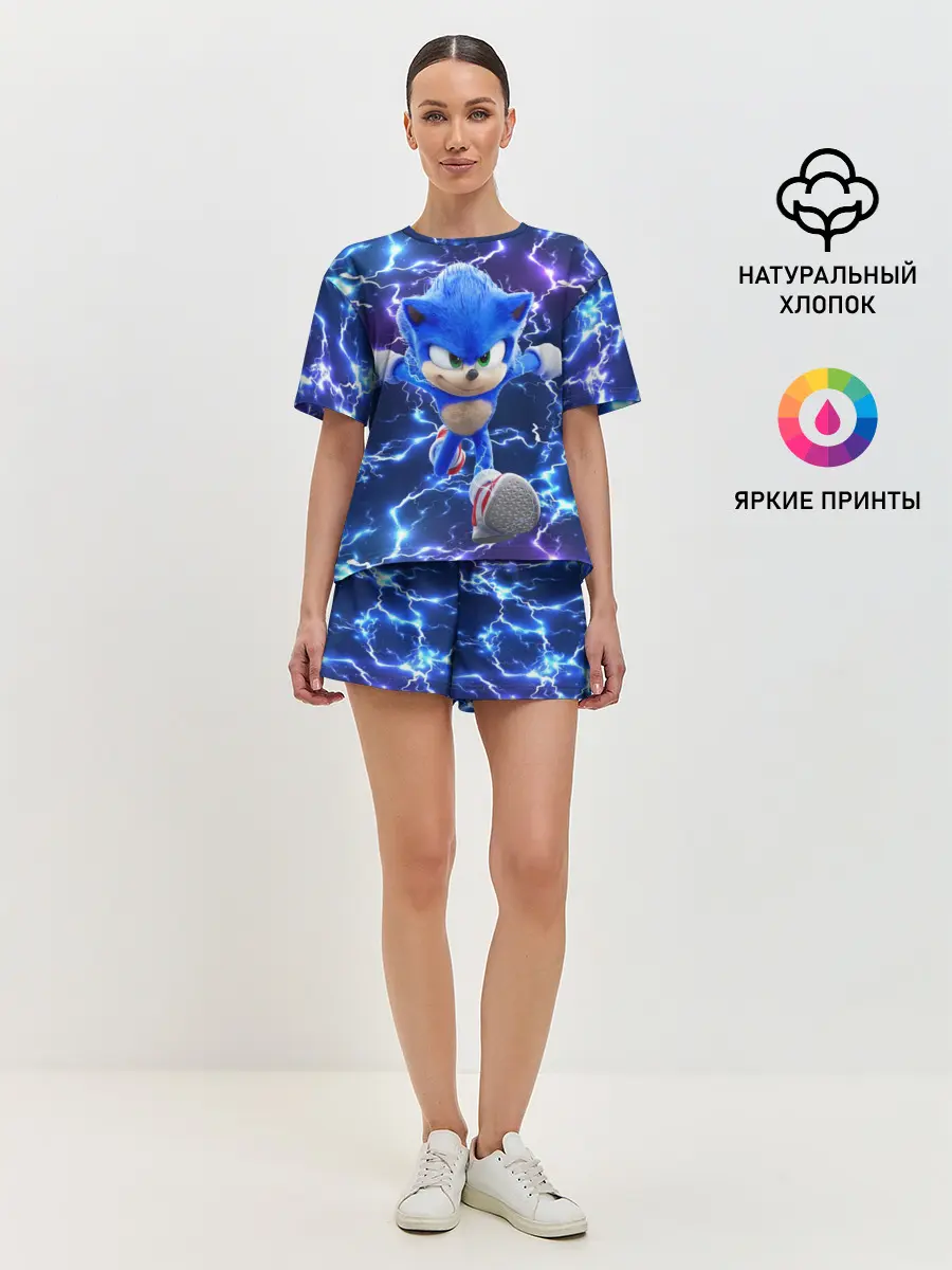 Женская пижама с шортами / Sonic | Соник