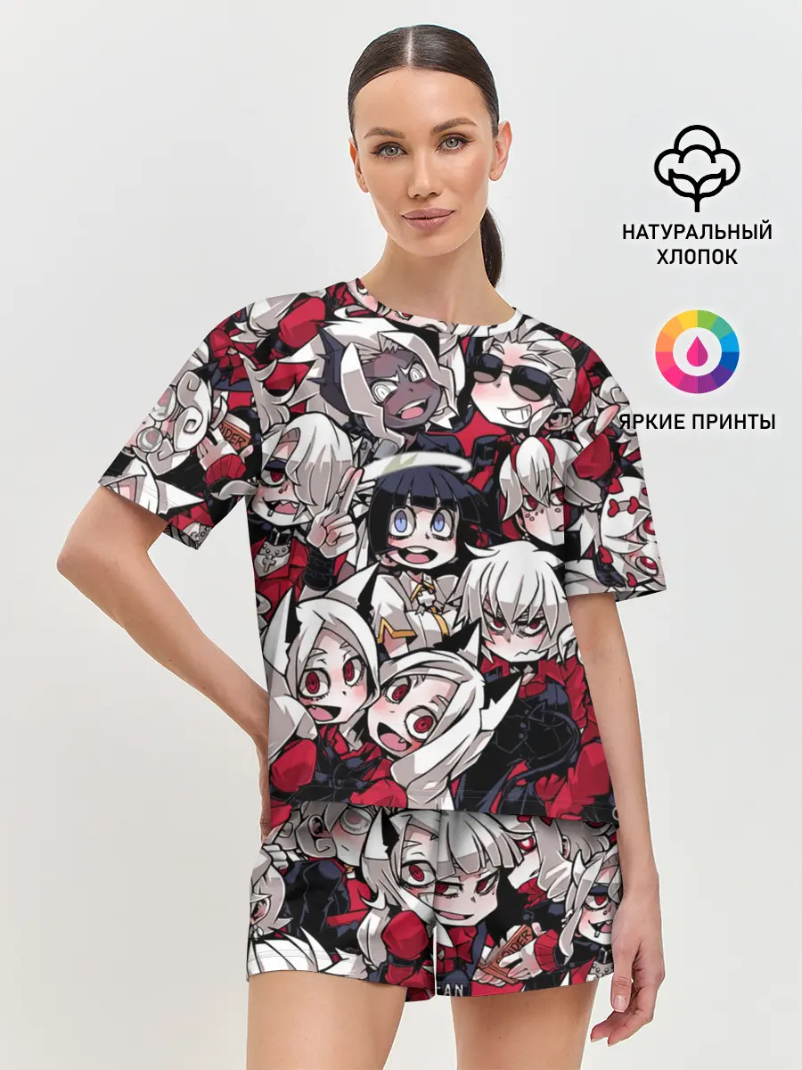 Женская пижама с шортами / Helltaker