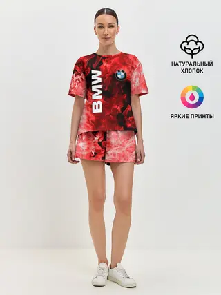 Женская пижама с шортами / BMW FIRE