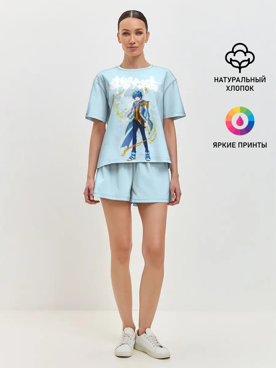 Женская пижама с шортами / Боевой континент