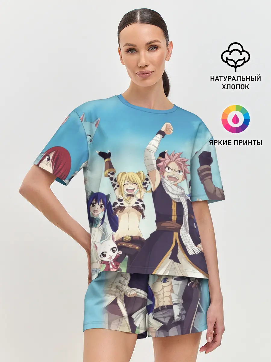 Женская пижама с шортами / Все песонажи Хвост Феи