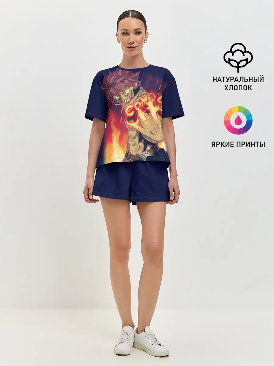 Женская пижама с шортами / Fairy Tail Como oi