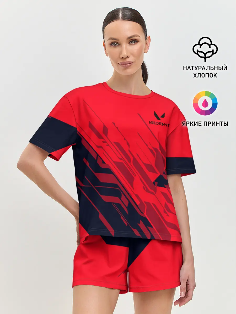 Женская пижама с шортами / Valorant