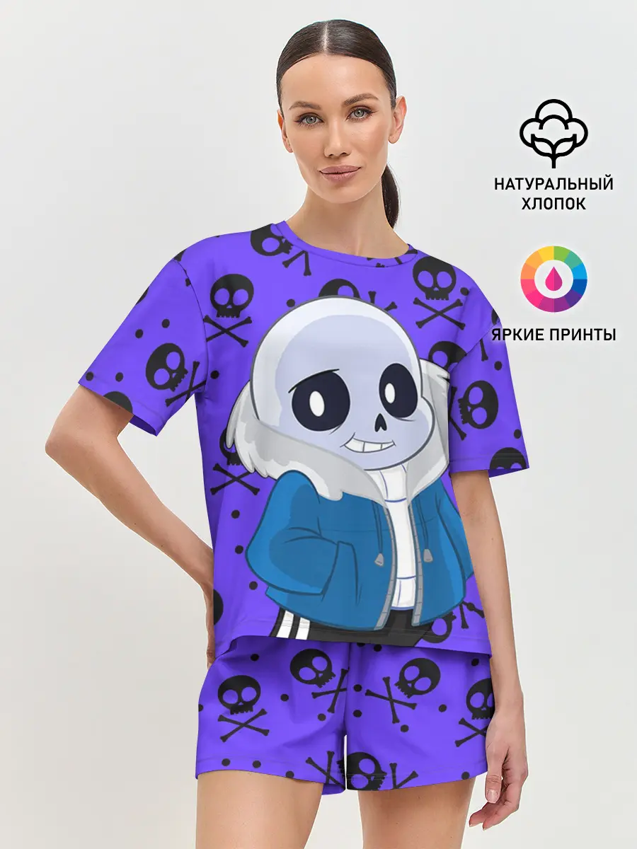 Женская пижама с шортами / Санс | Undertale