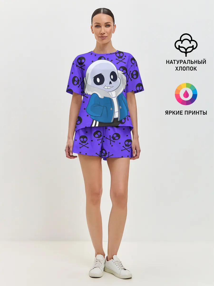 Женская пижама с шортами / Санс | Undertale