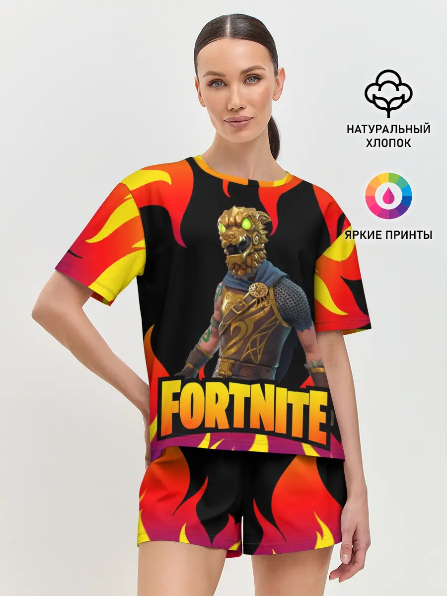 Женская пижама с шортами / Fortnite | Фортнайт