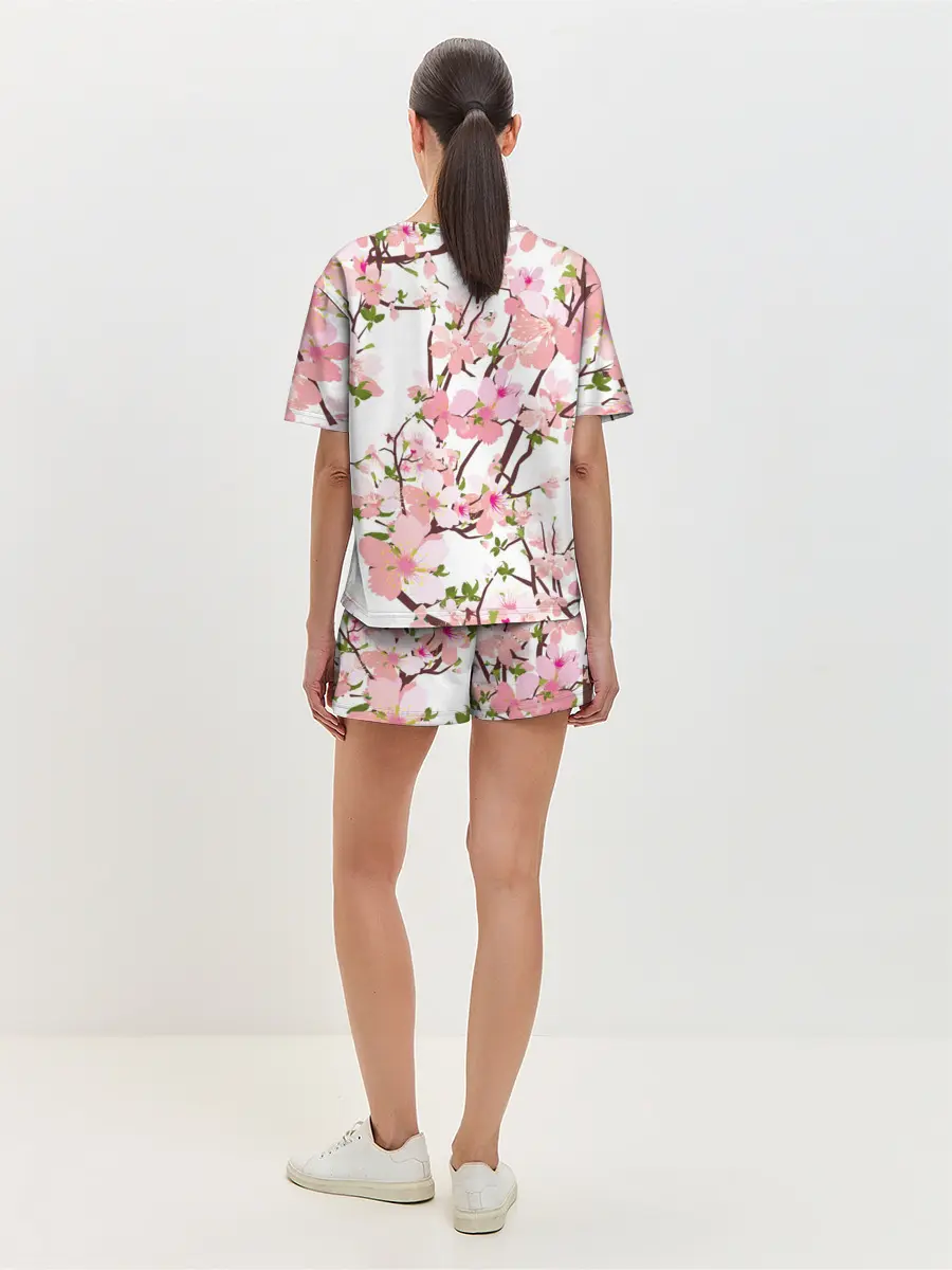 Женская пижама с шортами / Сакура | Sakura