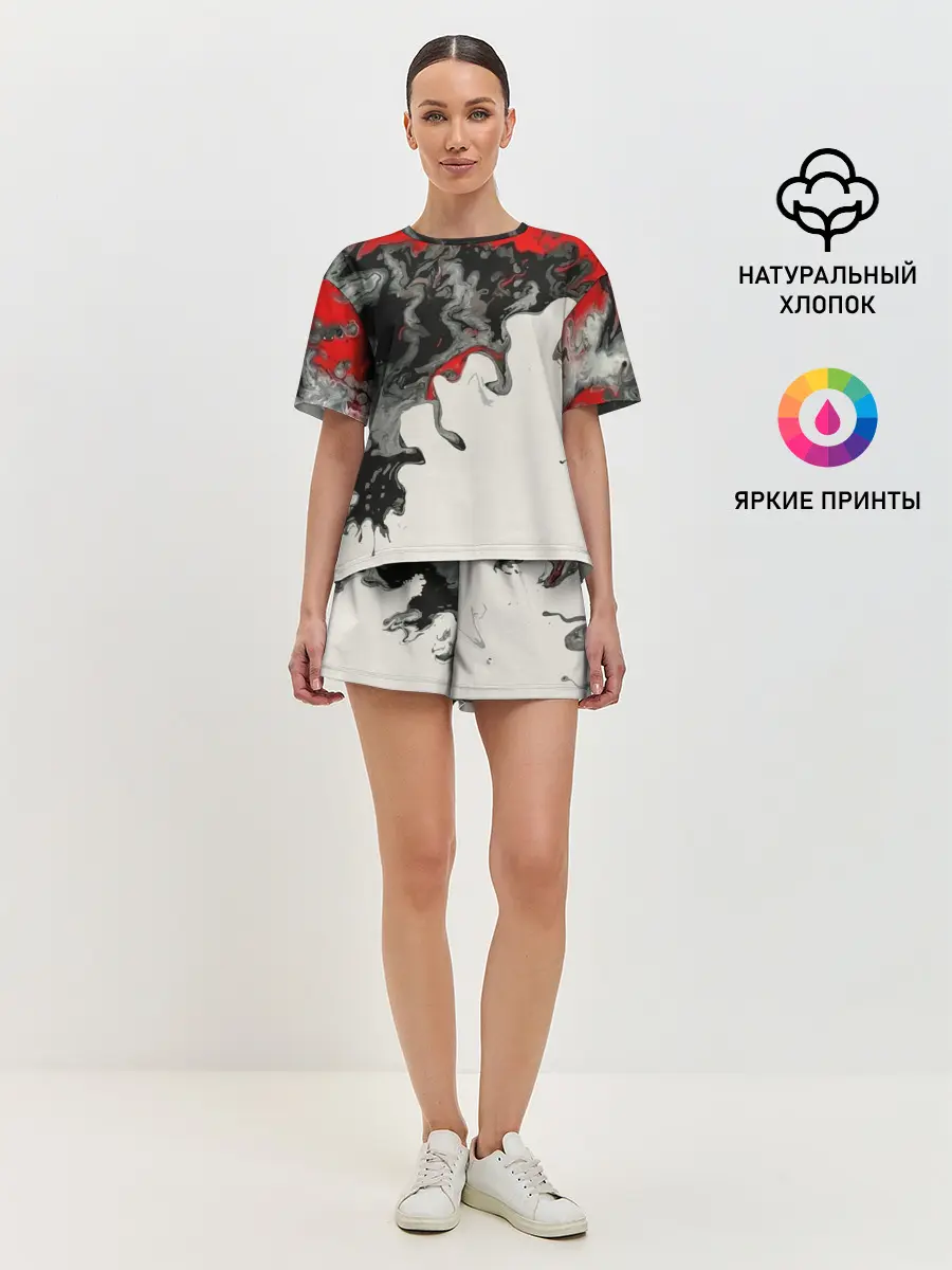 Женская пижама с шортами / Abstraction