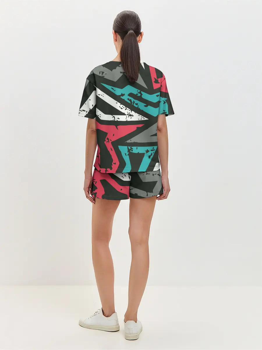 Женская пижама с шортами / Geometric Abstraction