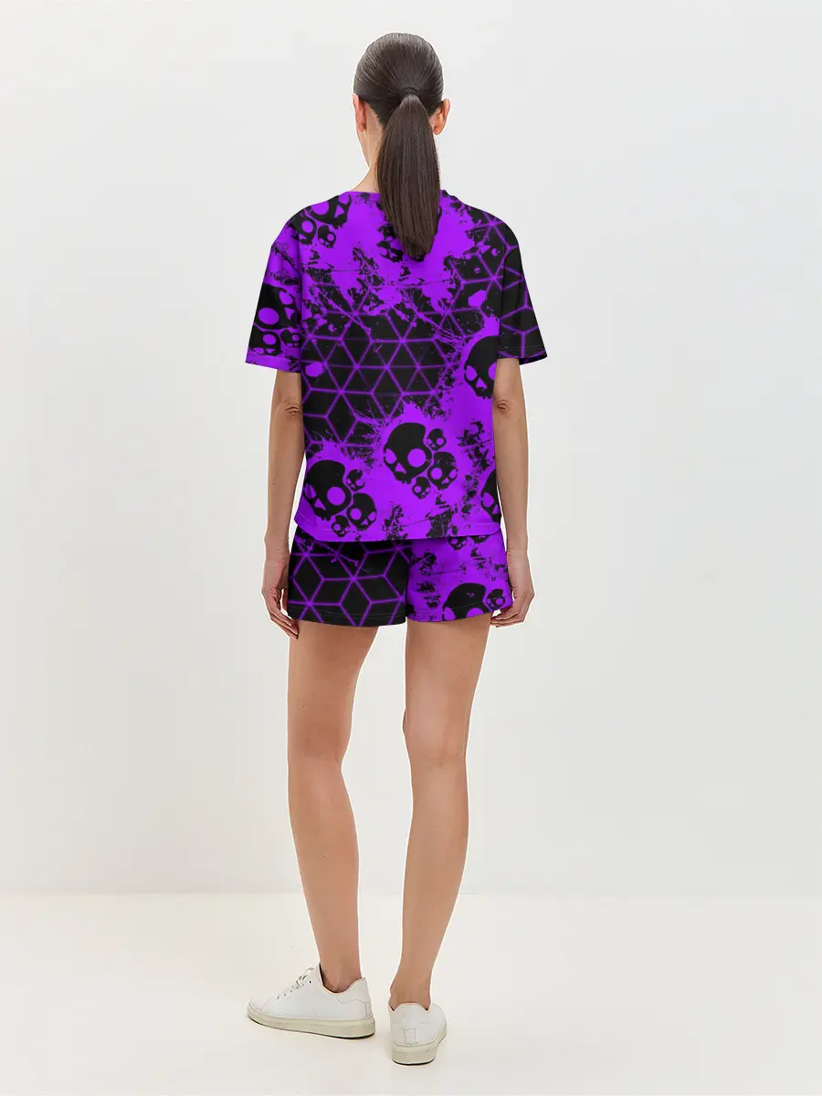 Женская пижама с шортами / Fortnite | Skull