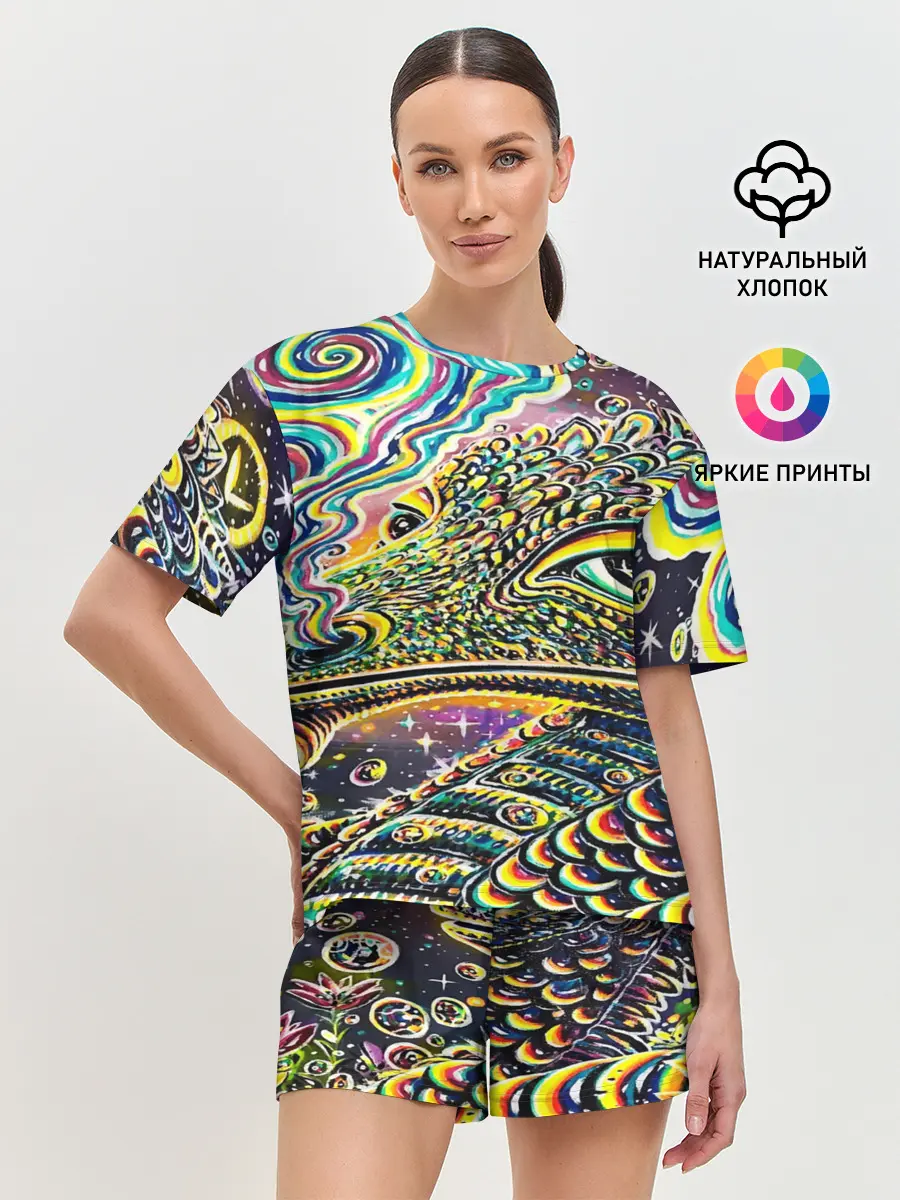 Женская пижама с шортами / ИМПРЕССИОНИЗМ