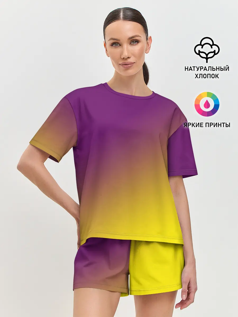 Женская пижама с шортами / ГРАДИЕНТ