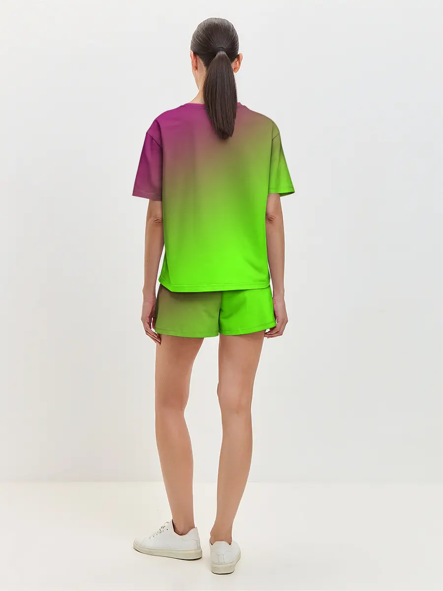 Женская пижама с шортами / Кислотная