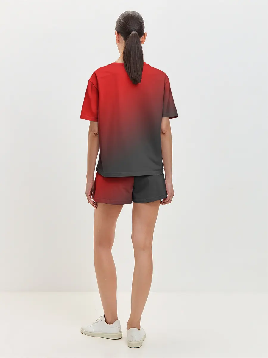 Женская пижама с шортами / RED