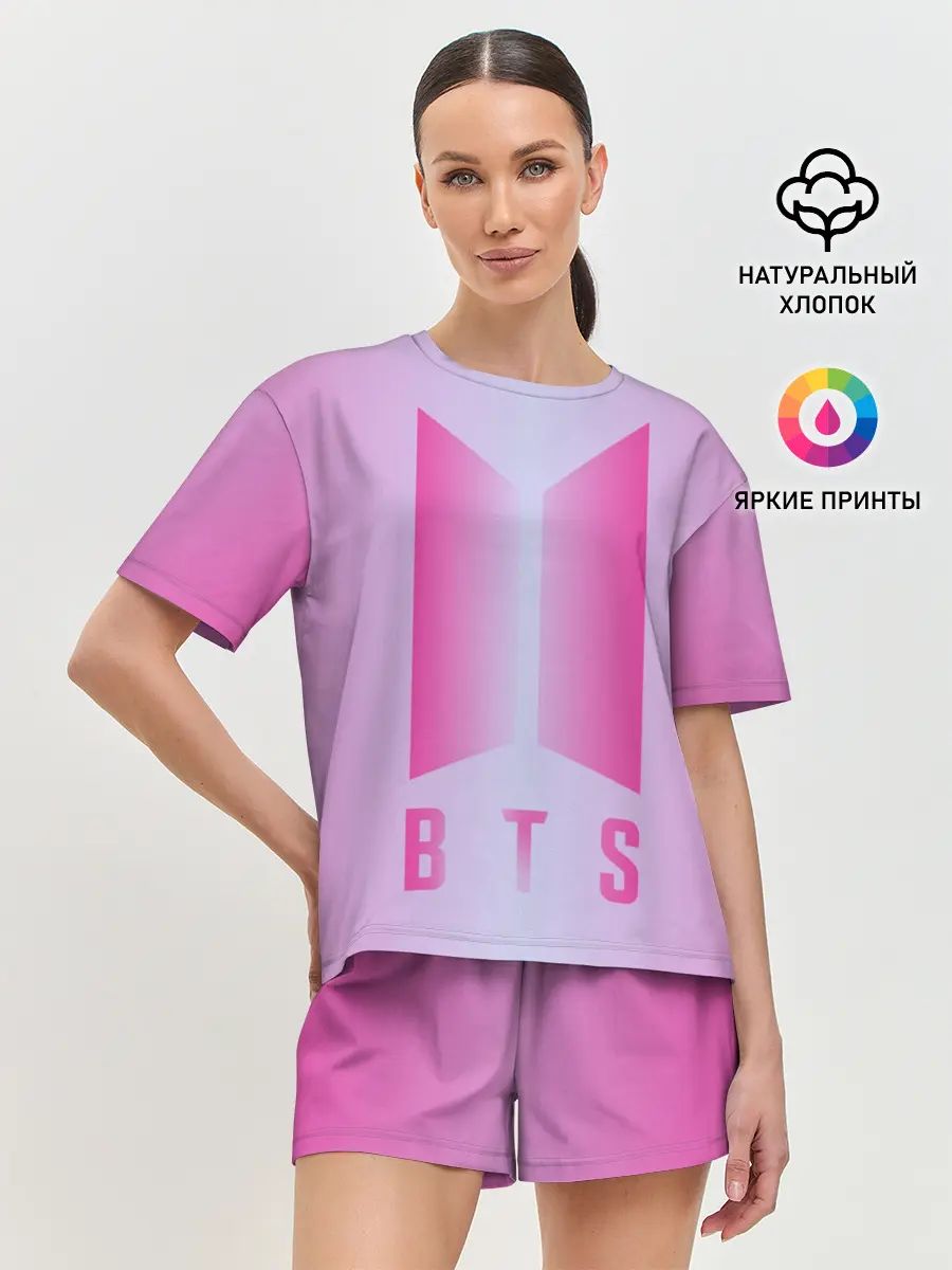 Женская пижама с шортами / BTS