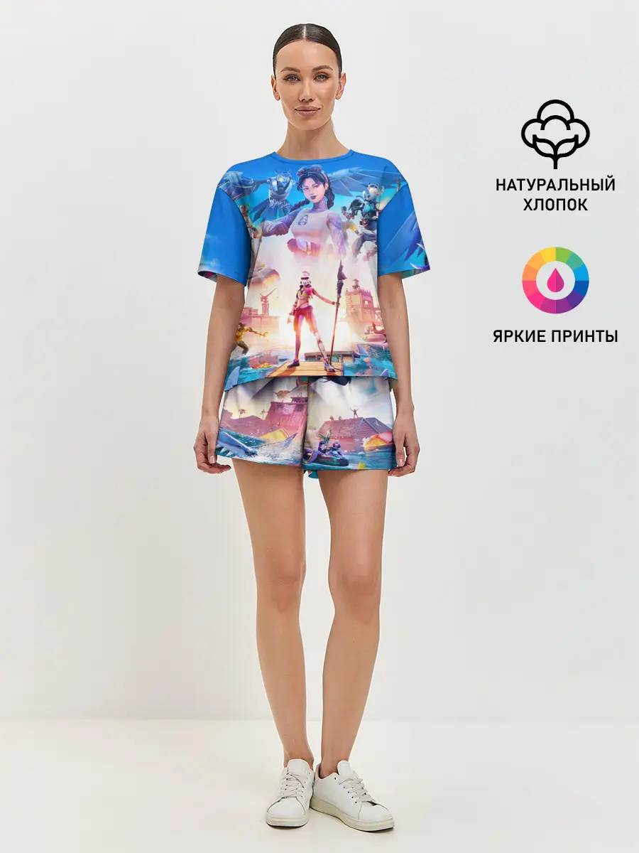 Женская пижама с шортами / FORTNITE 3 СЕЗОН