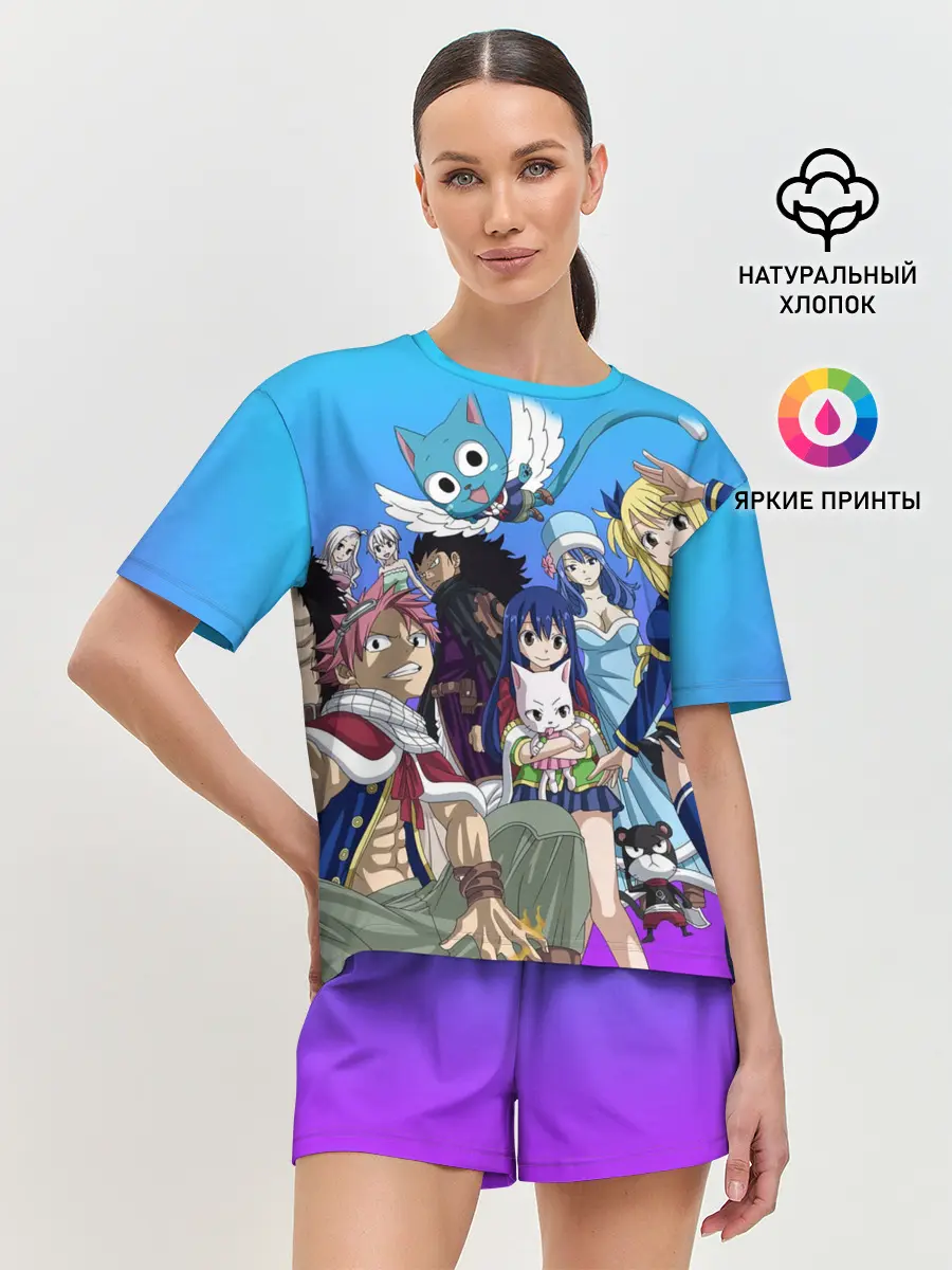 Женская пижама с шортами / All heroes of Fairy Tail