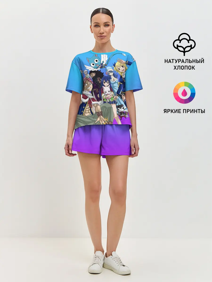 Женская пижама с шортами / All heroes of Fairy Tail