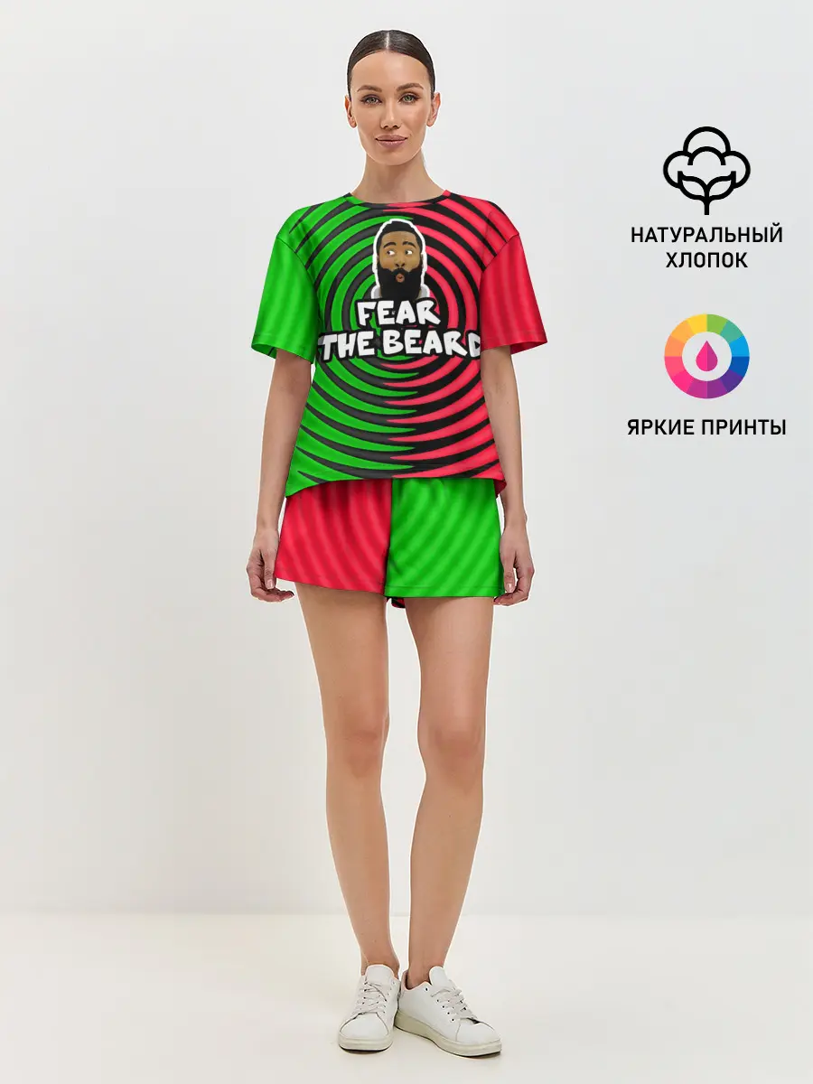 Женская пижама с шортами / Джеймс Харден - Бойся бороды