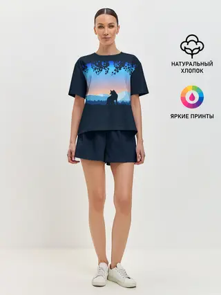 Женская пижама с шортами / WOLF