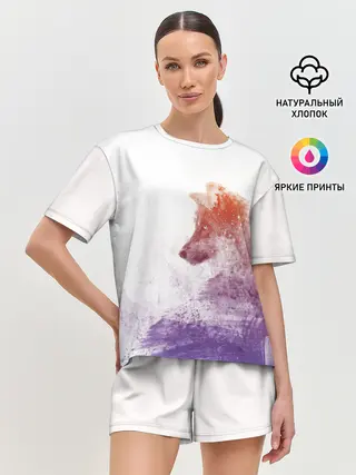 Женская пижама с шортами / ВОЛК