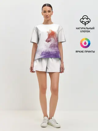 Женская пижама с шортами / ВОЛК