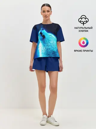 Женская пижама с шортами / ВОЛЧИЙ ВОЙ