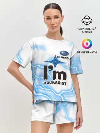 Женская пижама с шортами / SUBARU