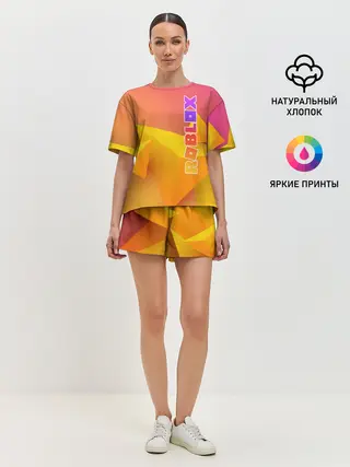 Женская пижама с шортами / Roblox