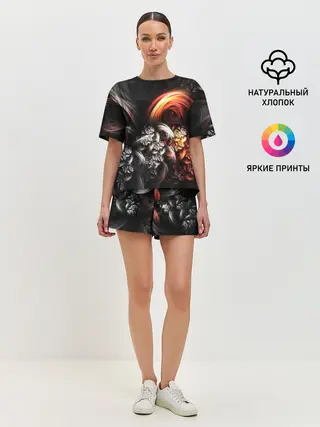 Женская пижама с шортами / FRACTALS