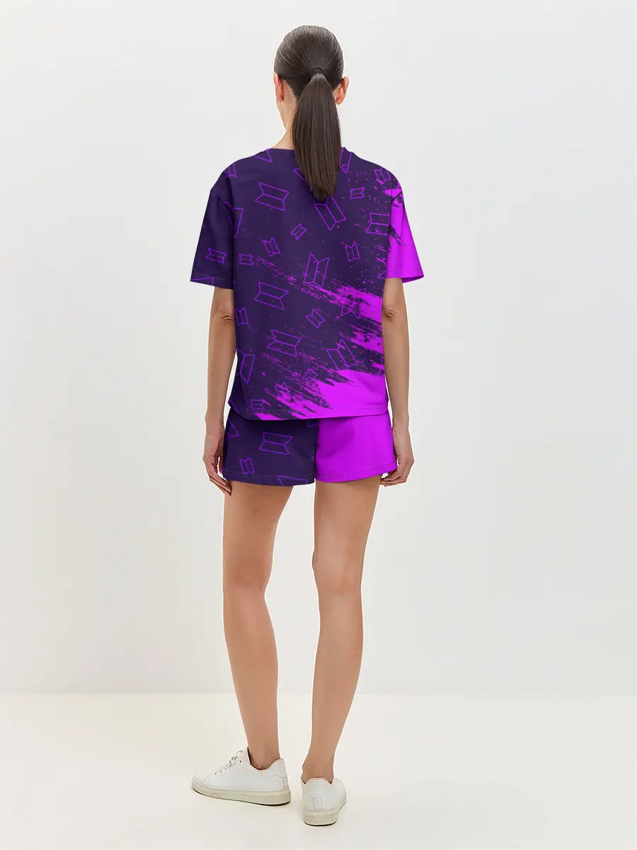 Женская пижама с шортами / BTS / БТС