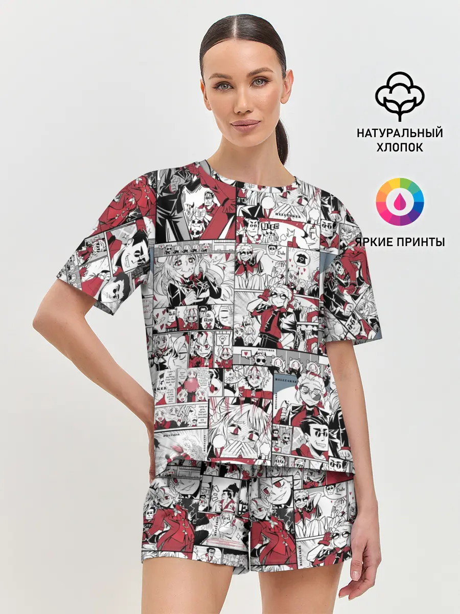 Женская пижама с шортами / HELLTAKER