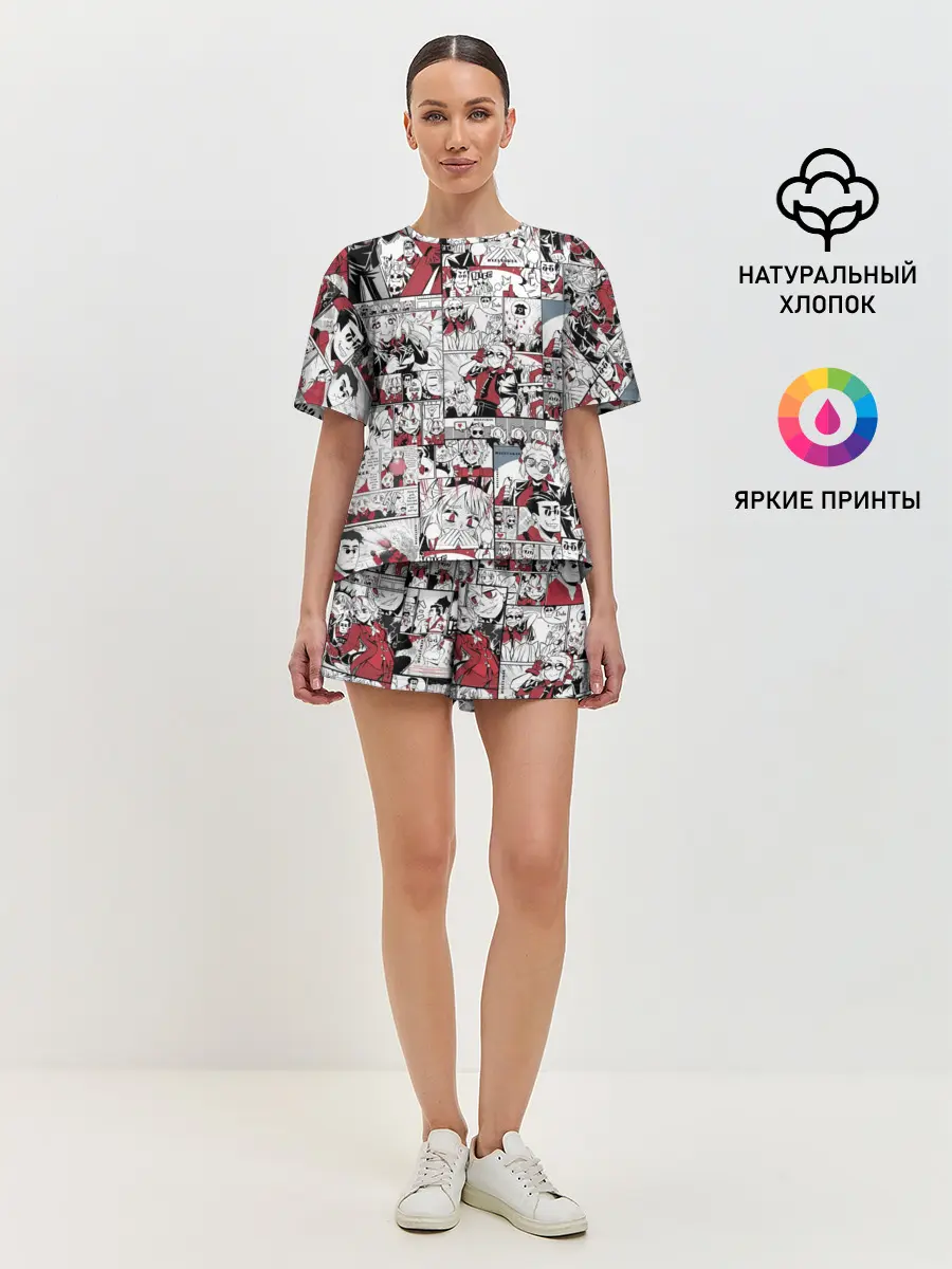 Женская пижама с шортами / HELLTAKER