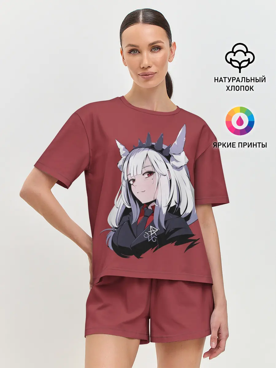 Женская пижама с шортами / Helltaker