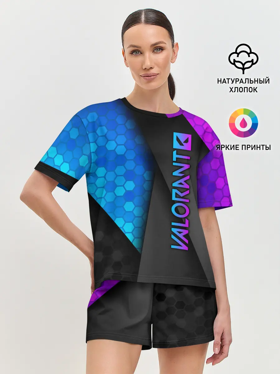 Женская пижама с шортами / Valorant