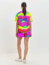 Женская пижама с шортами / ЦВЕТНЫЕ КУБИКИ
