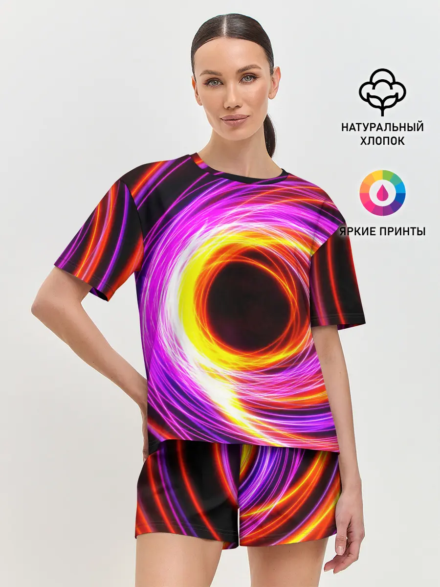 Женская пижама с шортами / ИСКРЫ