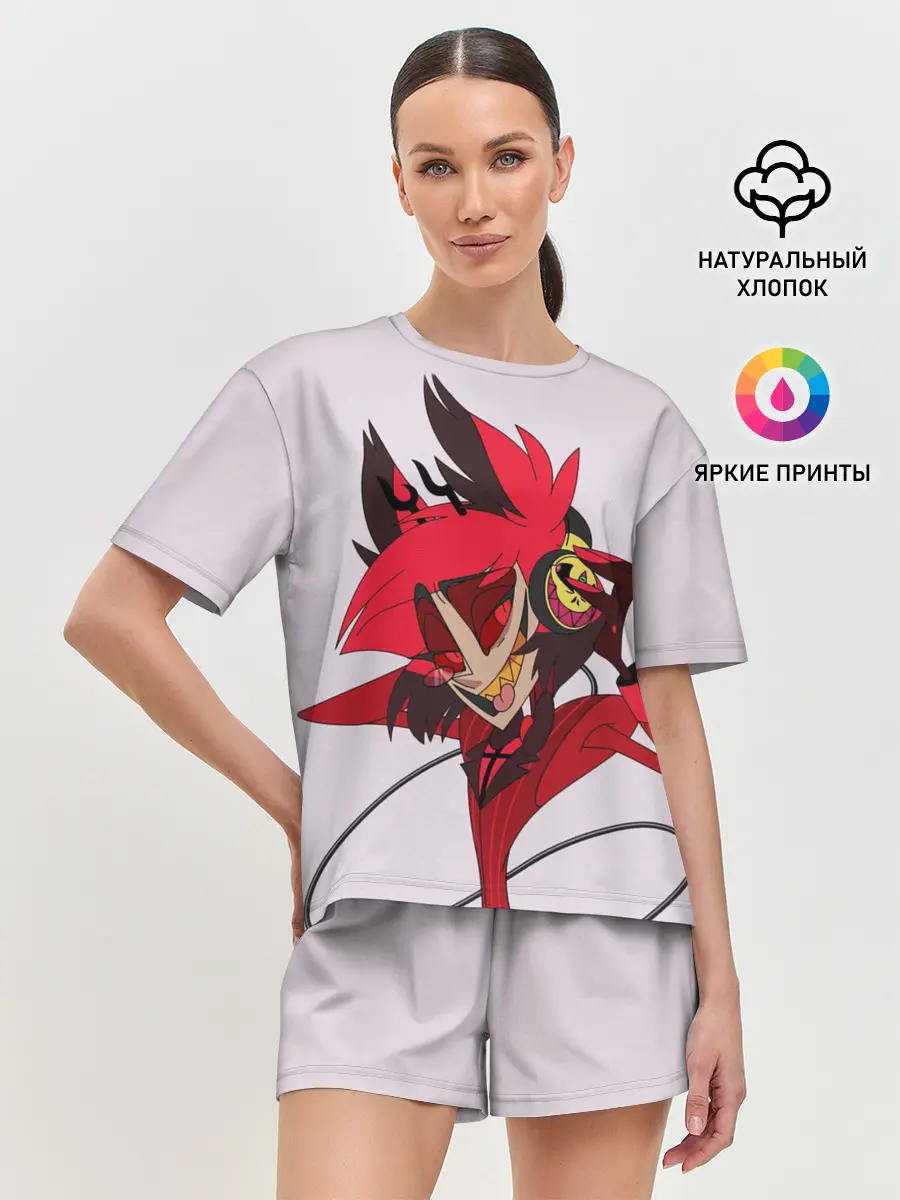 Женская пижама с шортами / Отель Хазбин