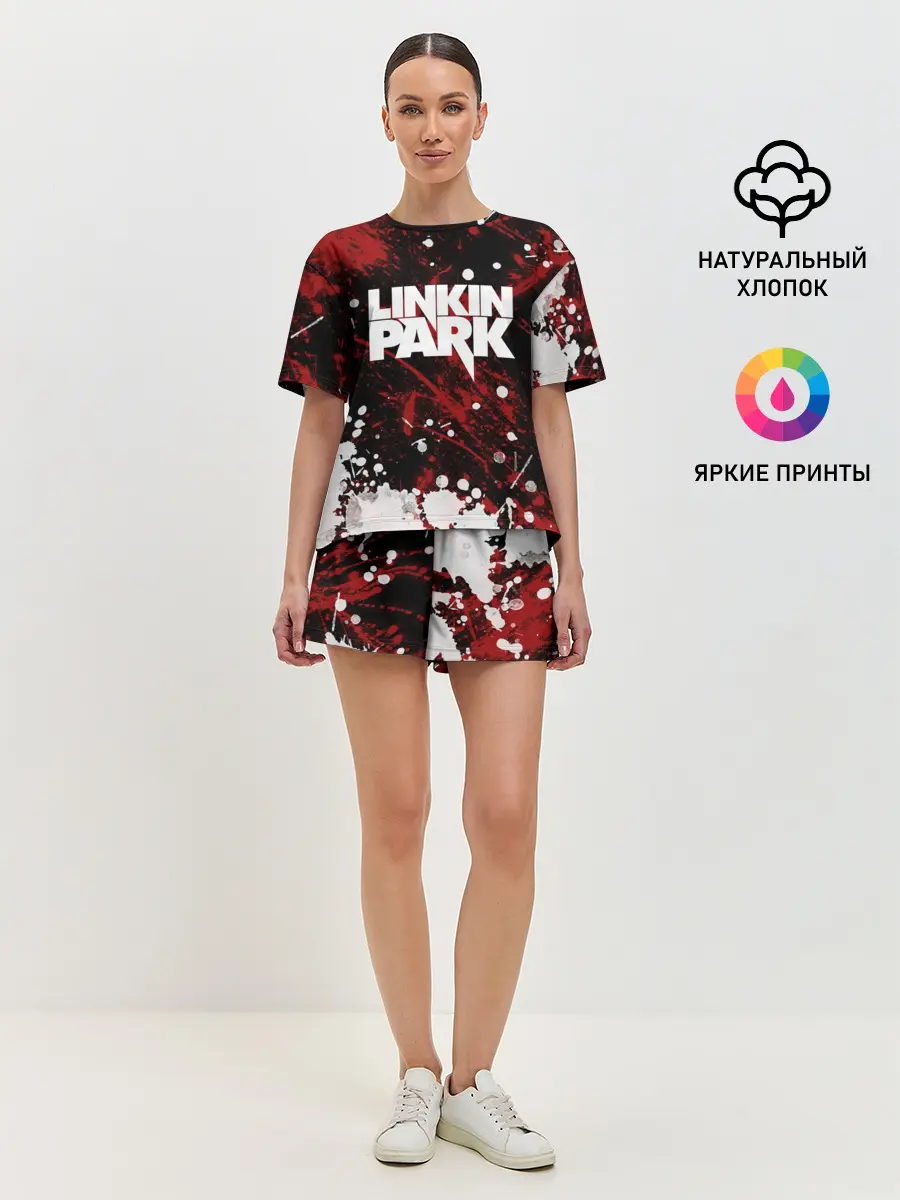 Женская пижама с шортами / Linkin Park
