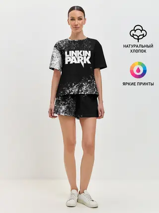 Женская пижама с шортами / Linkin Park