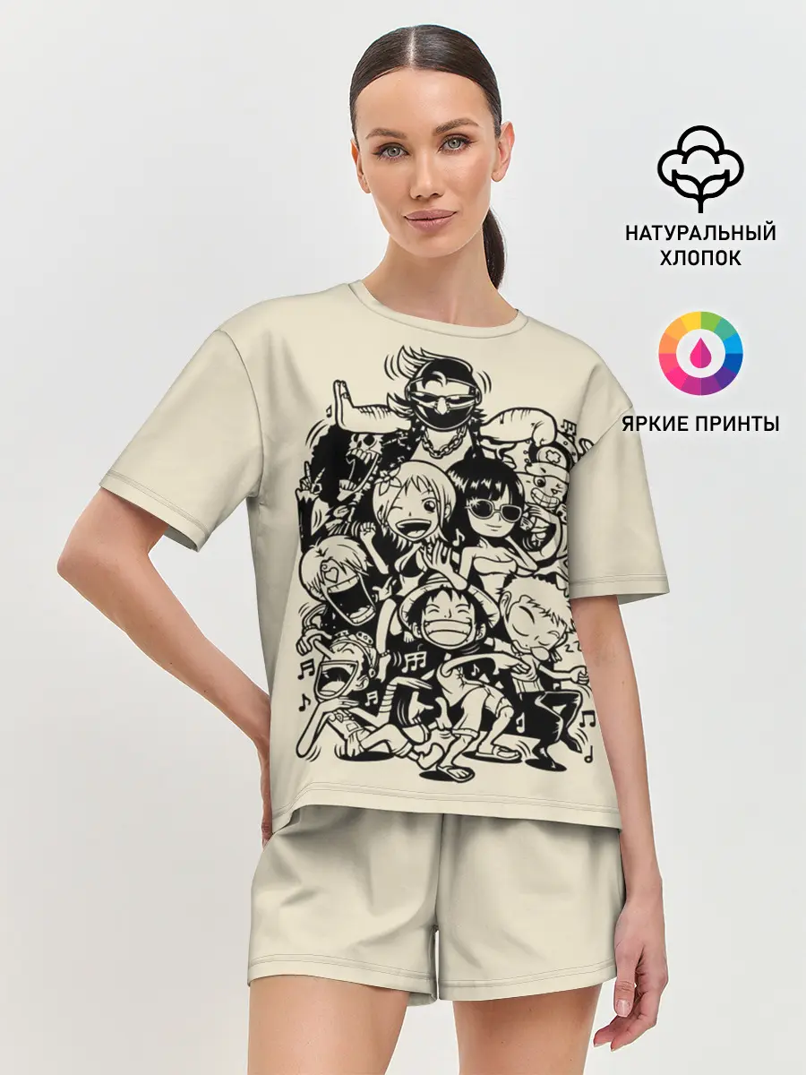 Женская пижама с шортами / герои One Piece