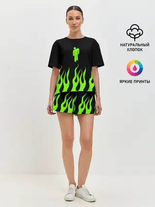 Женская пижама с шортами / billie eilish