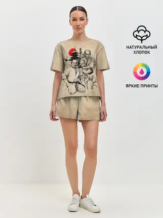 Женская пижама с шортами / Масутацу Ояма