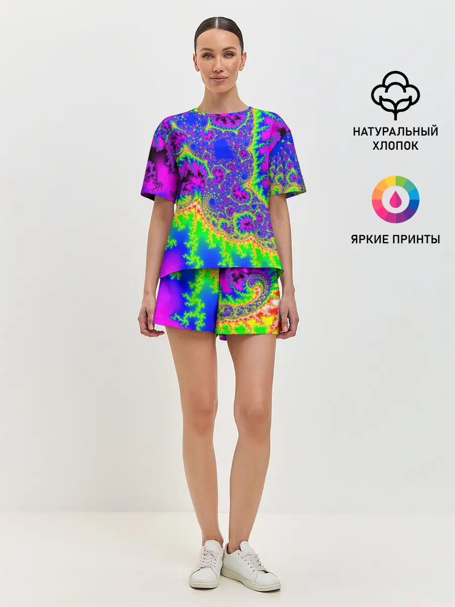 Женская пижама с шортами / NEON&ACID