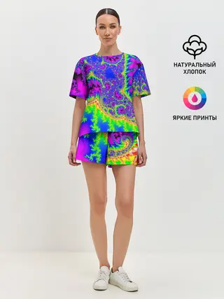 Женская пижама с шортами / NEON&ACID