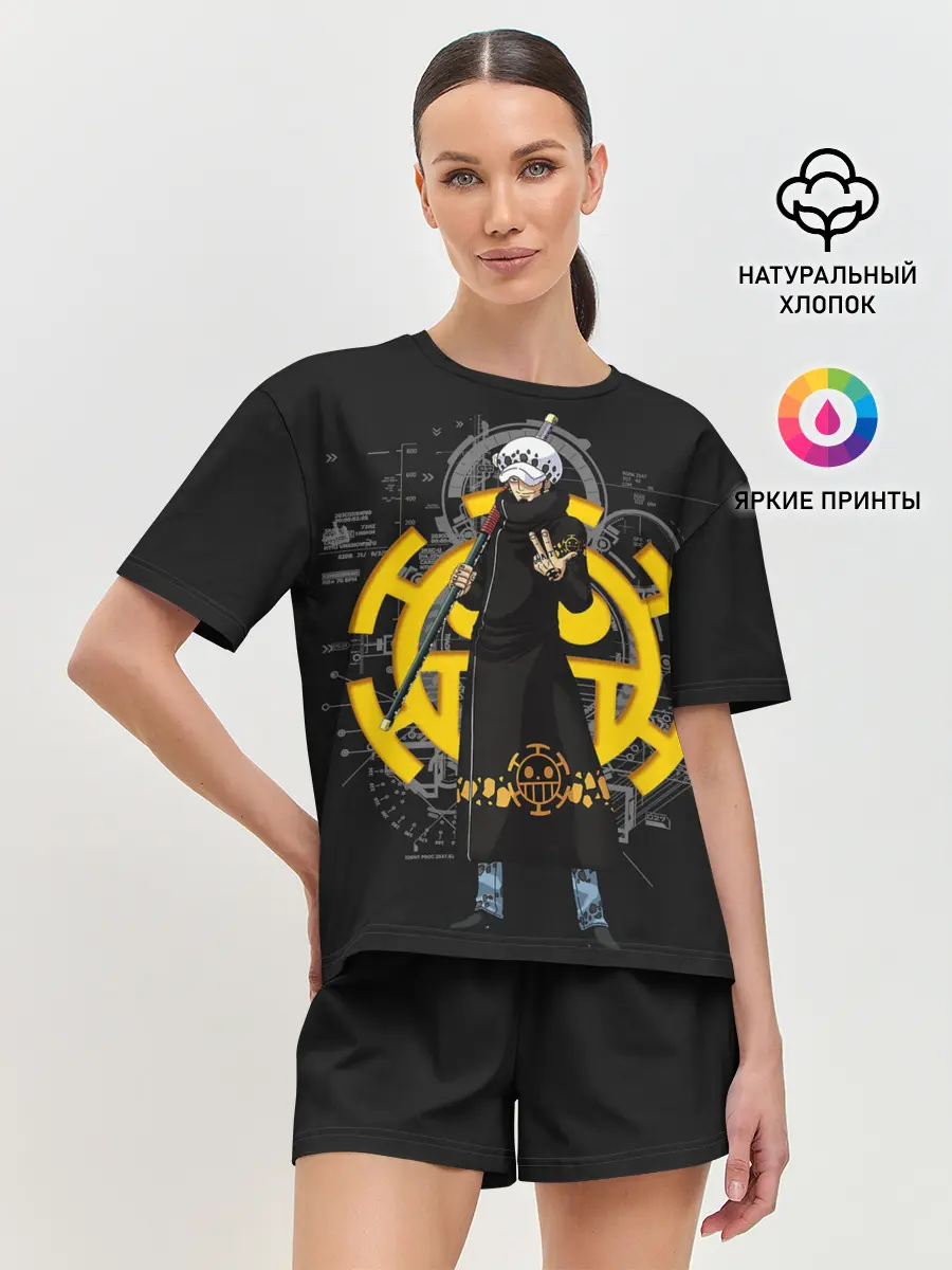 Женская пижама с шортами / Лого One Piece